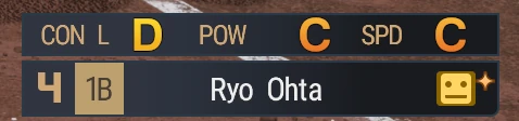 Cropped batter information panel