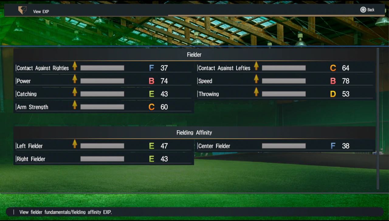 Star Player detailed experience screen